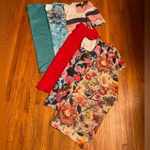 Lot of 6 NEW LADIES WOMENS TOPS with tags (5-s/s, 1-l/s) NWT 1X 14/16 XXL